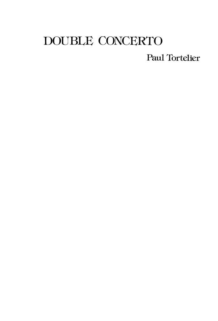 Double Concerto (Two Violin Parts)